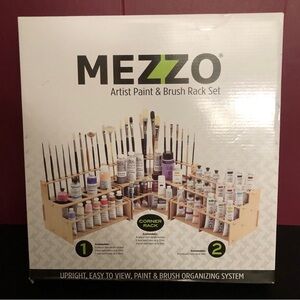 Mezzo Artist Brush and Paint Tube Organizer Rack Set